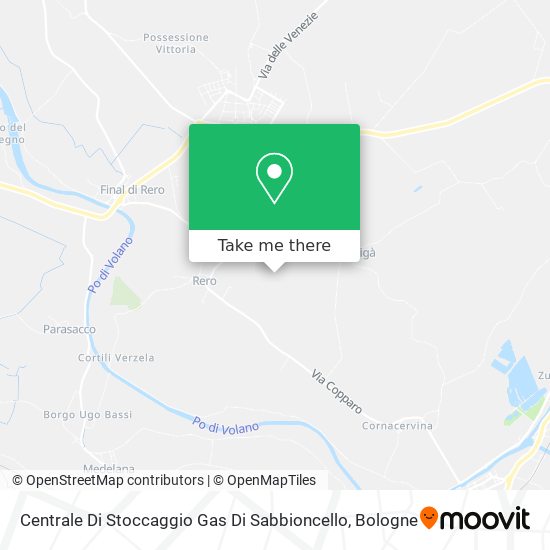 Centrale Di Stoccaggio Gas Di Sabbioncello map