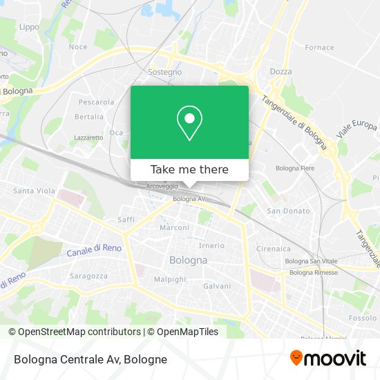 Bologna Centrale Av map