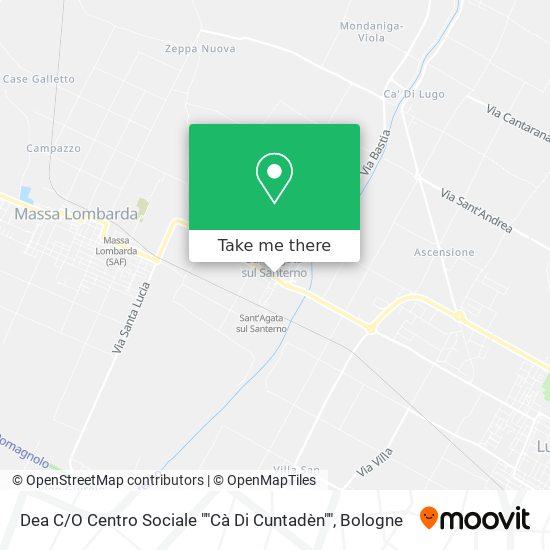 Dea C / O Centro Sociale ""Cà Di Cuntadèn"" map