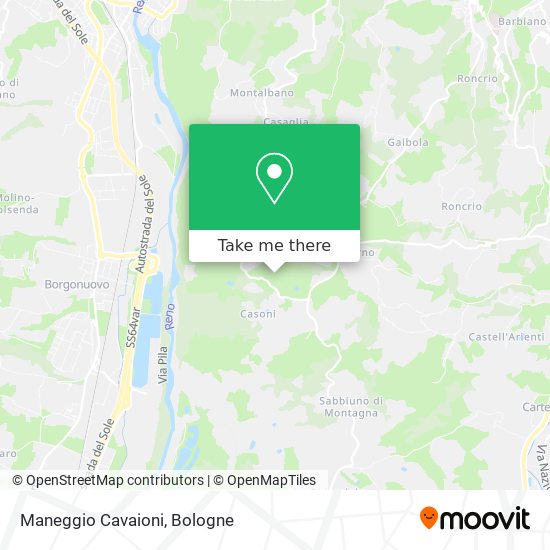 Maneggio Cavaioni map