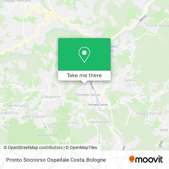 Pronto Soccorso Ospedale Costa map