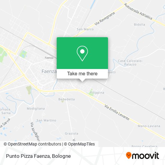 Punto Pizza Faenza map