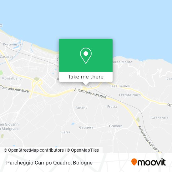 Parcheggio Campo Quadro map