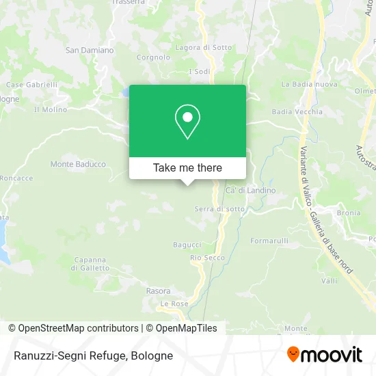 Ranuzzi-Segni Refuge map
