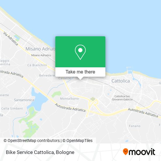 Bike Service Cattolica map