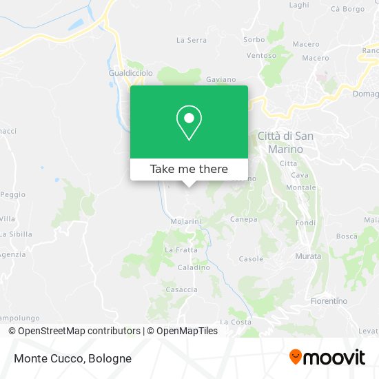 Monte Cucco map