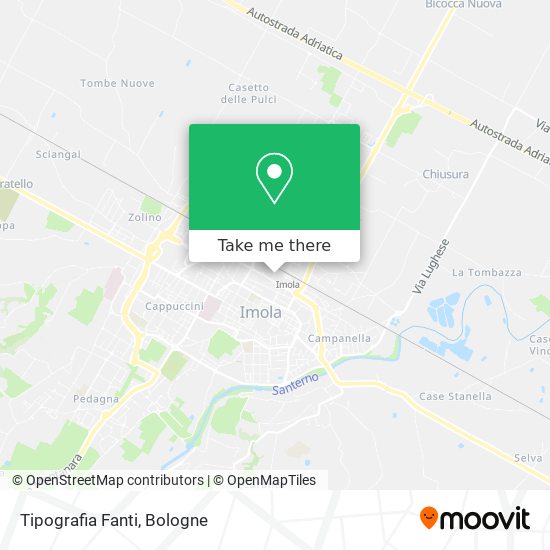 Tipografia Fanti map