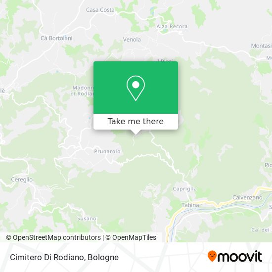 Cimitero Di Rodiano map
