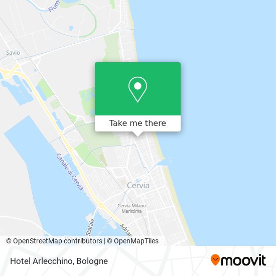 Hotel Arlecchino map