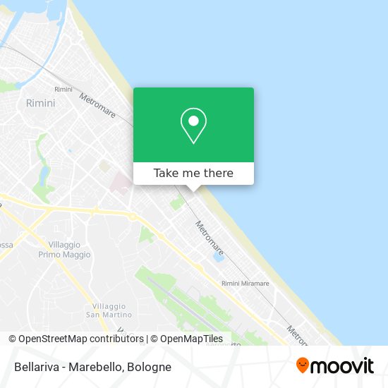 Bellariva - Marebello map