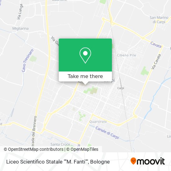 Liceo Scientifico Statale ""M. Fanti"" map