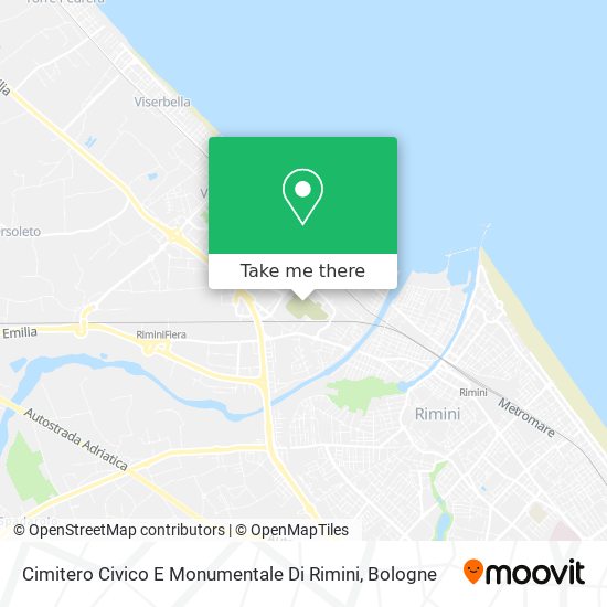 Cimitero Civico E Monumentale Di Rimini map