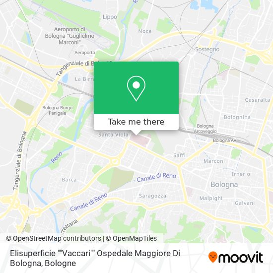 Elisuperficie ""Vaccari"" Ospedale Maggiore Di Bologna map