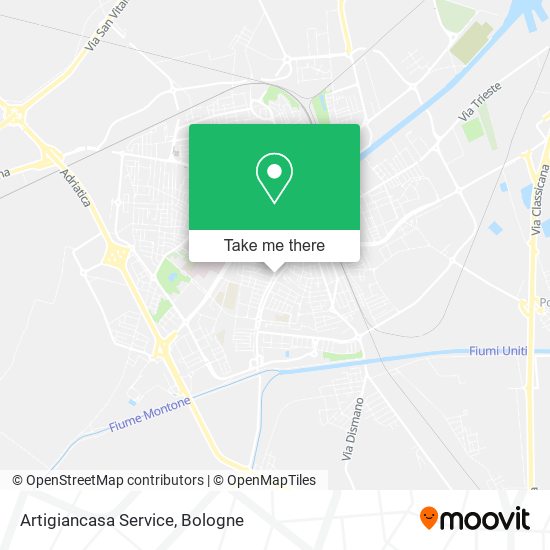 Artigiancasa Service map