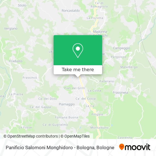 Panificio Salomoni Monghidoro - Bologna map