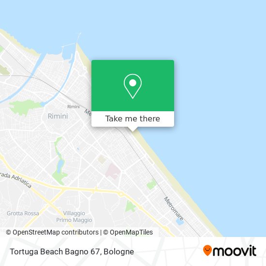 Tortuga Beach Bagno 67 map