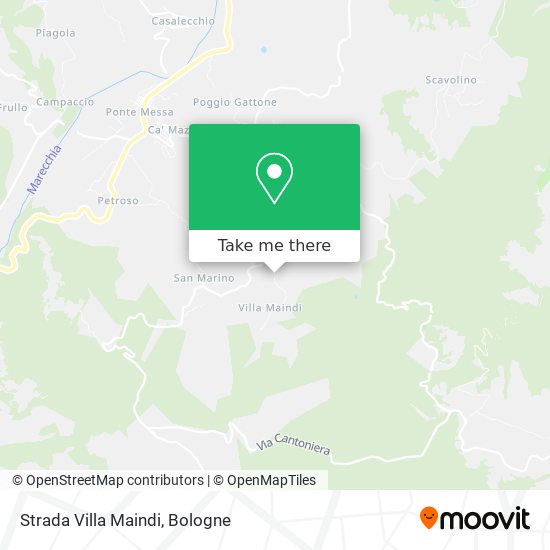 Strada Villa Maindi map