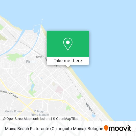 Maina Beach Ristorante (Chiringuito Maina) map