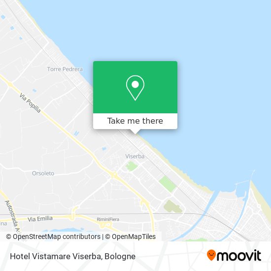 Hotel Vistamare Viserba map