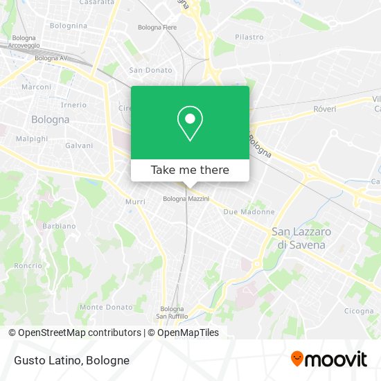 Gusto Latino map