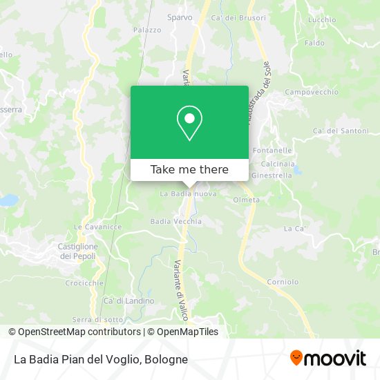 La Badia Pian del Voglio map