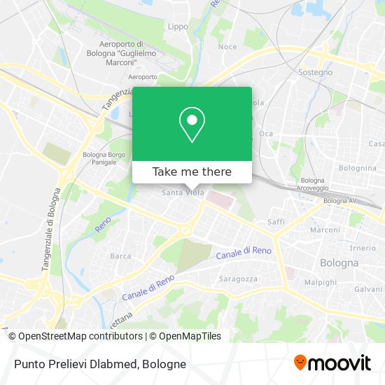Punto Prelievi Dlabmed map