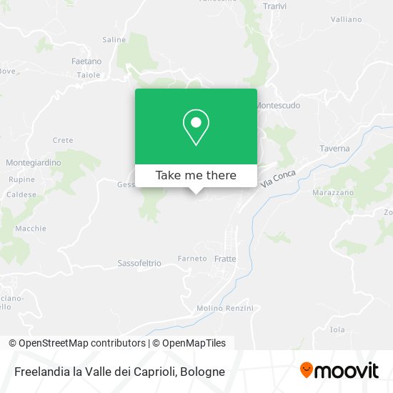 Freelandia la Valle dei Caprioli map