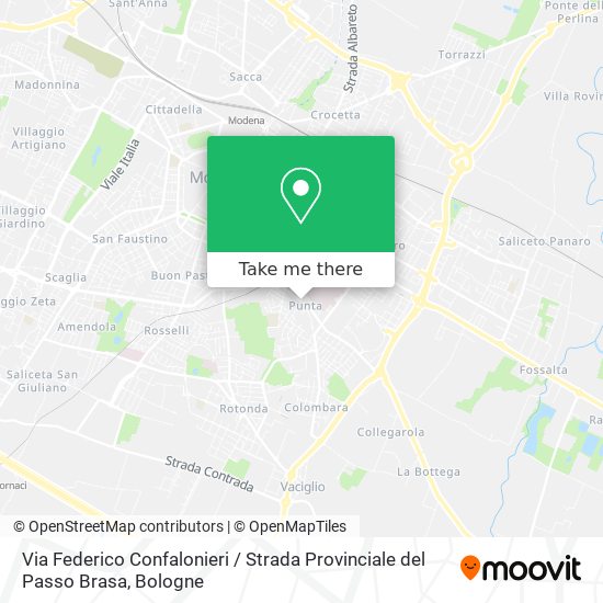 Via Federico Confalonieri / Strada Provinciale del Passo Brasa map