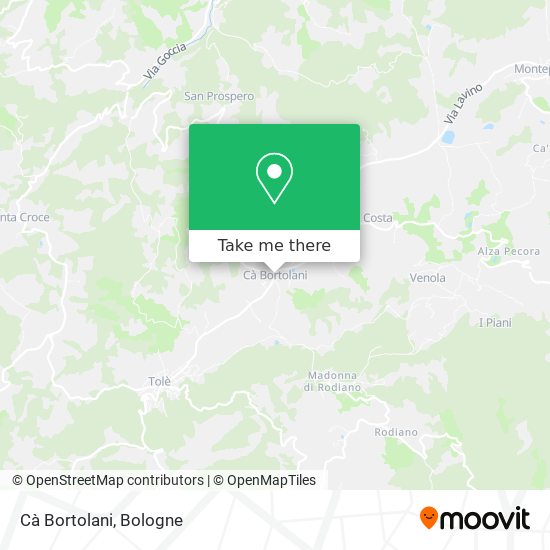 Cà Bortolani map