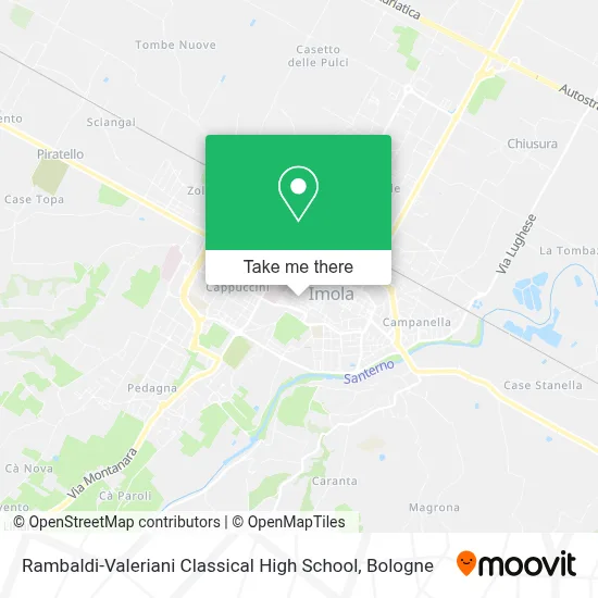 Rambaldi-Valeriani Classical High School map
