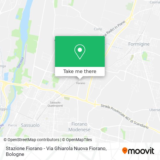 Stazione Fiorano - Via Ghiarola Nuova Fiorano map
