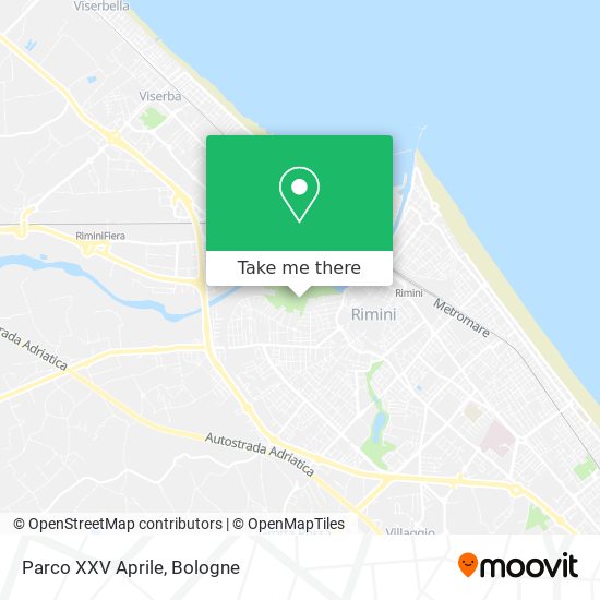 Parco XXV Aprile map