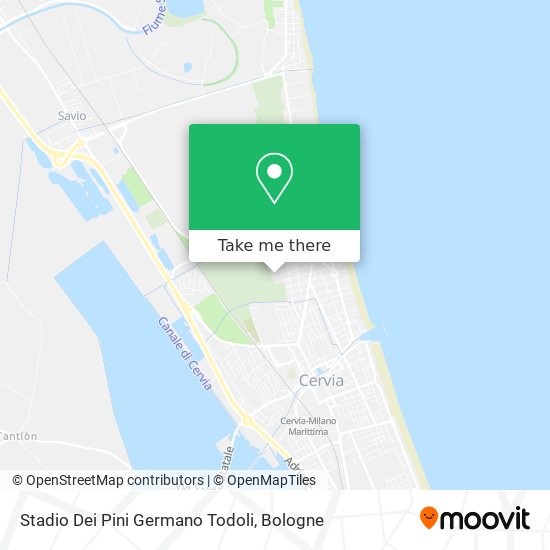 Stadio Dei Pini Germano Todoli map