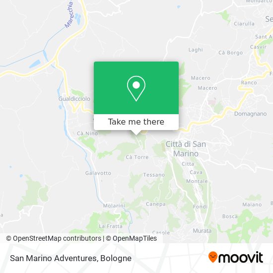 San Marino Adventures map