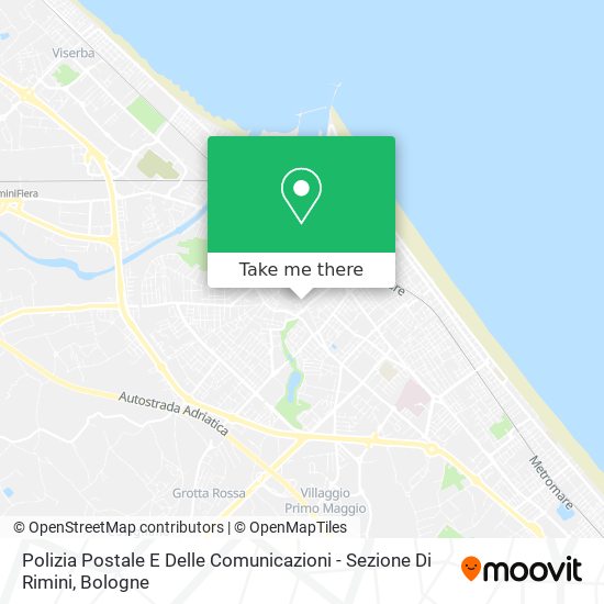 Polizia Postale E Delle Comunicazioni - Sezione Di Rimini map