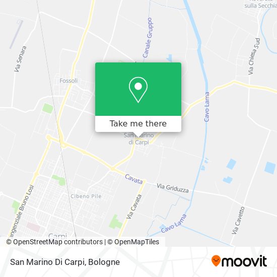 San Marino Di Carpi map