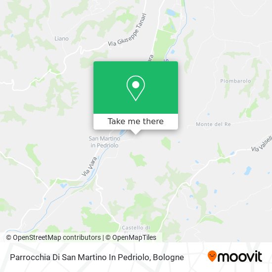 Parrocchia Di San Martino In Pedriolo map