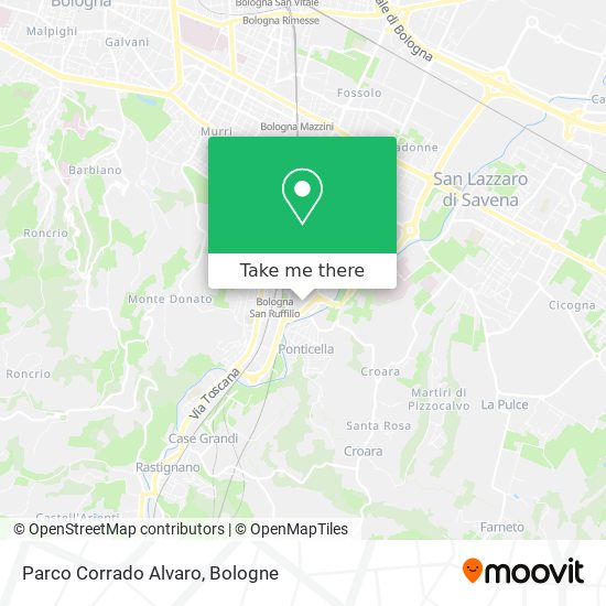 Parco Corrado Alvaro map