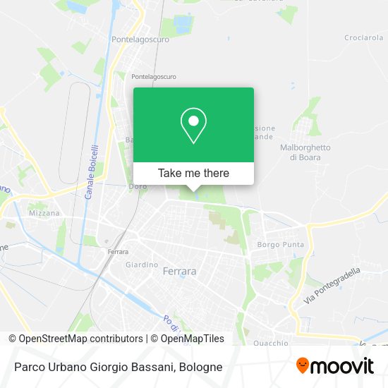 Parco Urbano Giorgio Bassani map