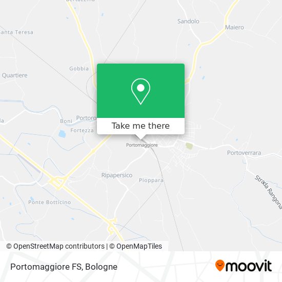 Portomaggiore FS map