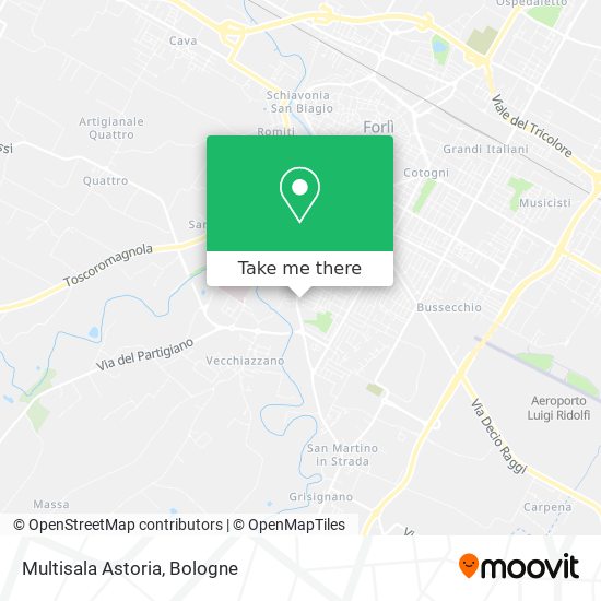 Multisala Astoria map