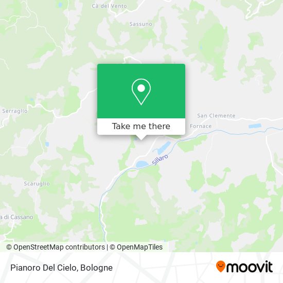Pianoro Del Cielo map