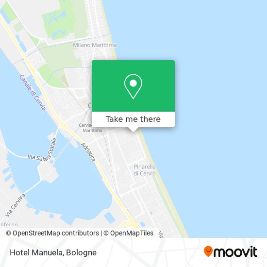Hotel Manuela map