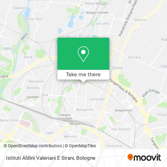 Istituti Aldini Valeriani E Sirani map