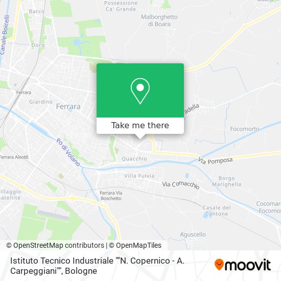 Istituto Tecnico Industriale ""N. Copernico - A. Carpeggiani"" map