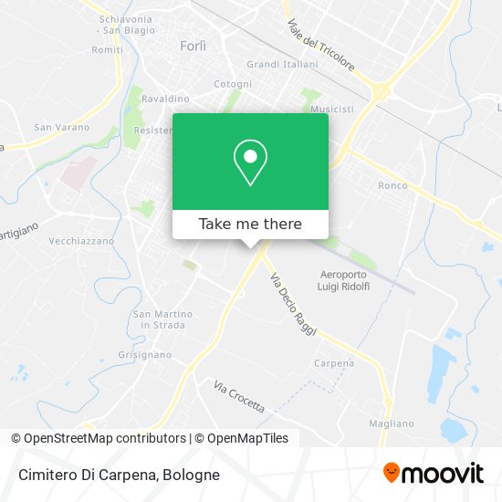 Cimitero Di Carpena map