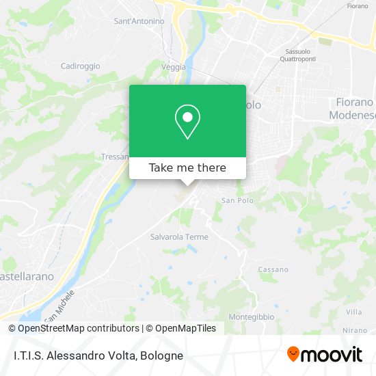 I.T.I.S. Alessandro Volta map