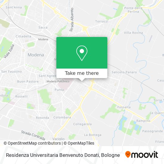 Residenza Universitaria Benvenuto Donati map