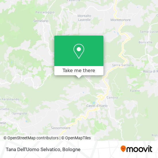Tana Dell'Uomo Selvatico map