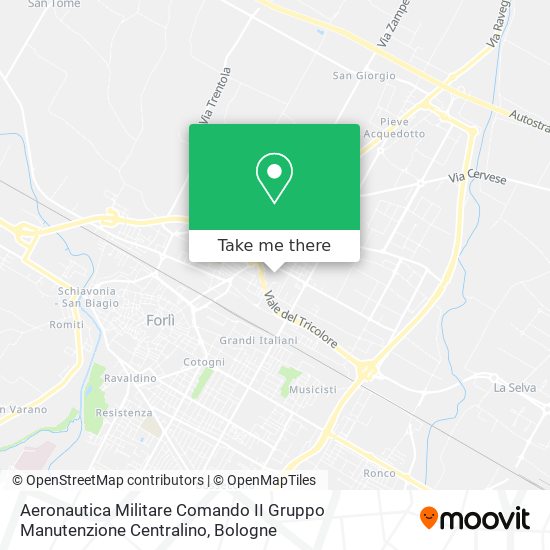 Aeronautica Militare Comando II Gruppo Manutenzione Centralino map